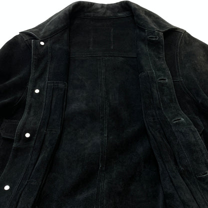 【中古品】【メンズ】 STUSSY ステューシー SUEDE COW LEATHER TRACKER JACKET スエード カウレザー トラッカー ジャケット アウター 142-260826-sa-01-tei サイズ：L カラー：ブラック 万代Net店