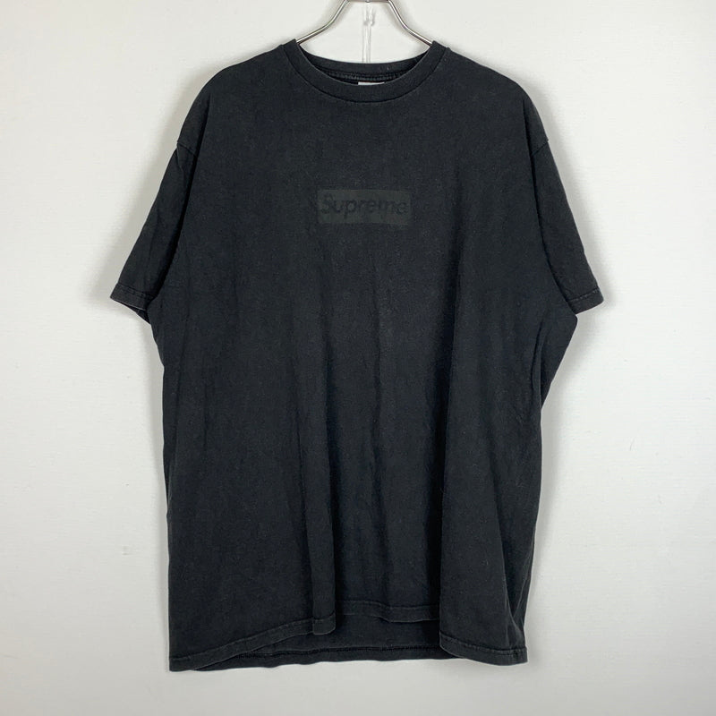 【中古品】【メンズ】 SUPREME シュプリーム TONAL BOX LOGO TEE トーナル ボックス ロゴ Tシャツ 長袖 トップス 142-260826-sa-06-tei サイズ：XL カラー：ブラック 万代Net店