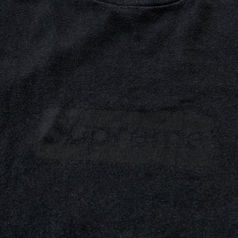 【中古品】【メンズ】 SUPREME シュプリーム TONAL BOX LOGO TEE トーナル ボックス ロゴ Tシャツ 長袖 トップス 142-260826-sa-06-tei サイズ：XL カラー：ブラック 万代Net店