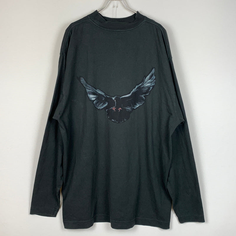 【中古品】【メンズ】 YEEZY イージー × GAP ギャップ LOGO LONG SLEEVE 1166 ロゴ ロング スリーブ 長袖 トップス 142-260826-sa-05-tei サイズ：L カラー：ブラック 万代Net店
