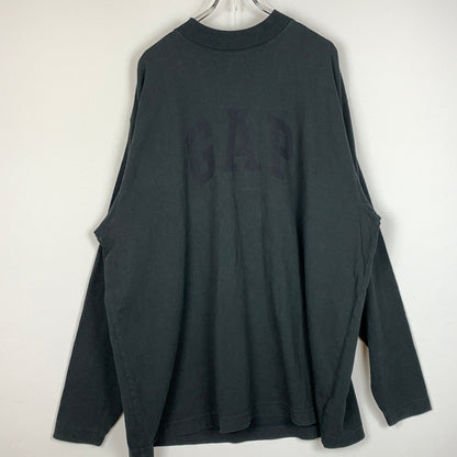 【中古品】【メンズ】 YEEZY イージー × GAP ギャップ LOGO LONG SLEEVE 1166 ロゴ ロング スリーブ 長袖 トップス 142-260826-sa-05-tei サイズ：L カラー：ブラック 万代Net店