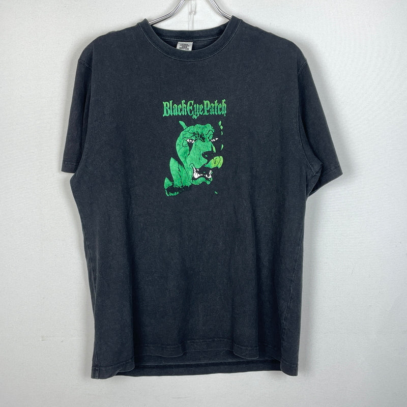 【中古品】【メンズ】 THE BLACK EYE PATCH ザ ブラック アイ パッチ CONCRETE GREEN T-SHIRT コンクリート グリーン Tシャツ 半袖 トップス 142-260830-sa-05-tei サイズ：L カラー：ブラック 万代Net店