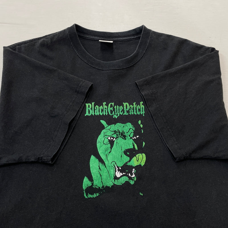 【中古品】【メンズ】 THE BLACK EYE PATCH ザ ブラック アイ パッチ CONCRETE GREEN T-SHIRT コンクリート グリーン Tシャツ 半袖 トップス 142-260830-sa-05-tei サイズ：L カラー：ブラック 万代Net店