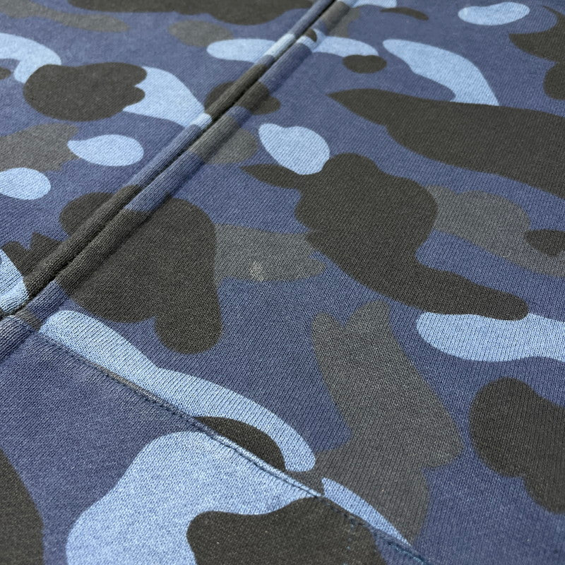 【現状渡し品】【メンズ】 A BATHING APE アベイシングエイプ CAMO TIGER FULL ZIP HOODIE 001ZPG301006X カモ タイガー フルジップ フーディ トップス フルジップパーカー 142-260826-ko-13-teih サイズ：L カラー：ブルー 万代Net店