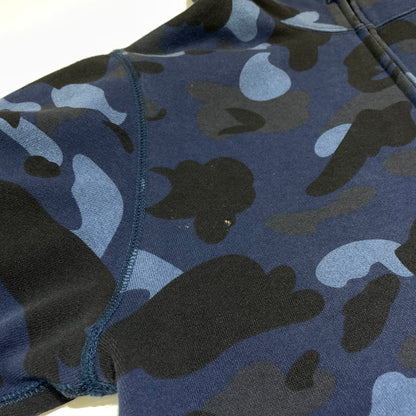 【現状渡し品】【メンズ】 A BATHING APE アベイシングエイプ CAMO TIGER FULL ZIP HOODIE 001ZPG301006X カモ タイガー フルジップ フーディ トップス フルジップパーカー 142-260826-ko-13-teih サイズ：L カラー：ブルー 万代Net店