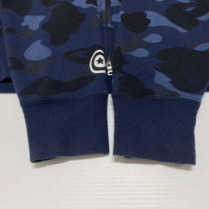 【現状渡し品】【メンズ】 A BATHING APE アベイシングエイプ CAMO TIGER FULL ZIP HOODIE 001ZPG301006X カモ タイガー フルジップ フーディ トップス フルジップパーカー 142-260826-ko-13-teih サイズ：L カラー：ブルー 万代Net店
