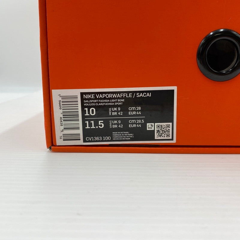 【中古品】【メンズ】 Nike ナイキ × sacai サカイ 別注コラボ VAPOR WAFFLE ROYAL FUCHSIA CV1363-100 ヴェイパー ワッフル ロイヤルフクシア スニーカー 靴 160-260829-ss-07-teih サイズ：28cm カラー：ロイヤルフクシア 万代Net店