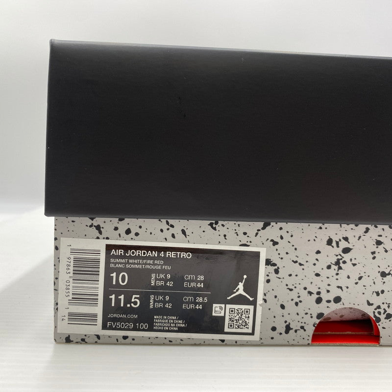 【中古品】【メンズ】 Nike ナイキ AIR JORDAN 4 RETRO WHITE CEMENT FV5029-100 エア ジョーダン4レトロ ホワイトセメント スニーカー 靴 160-260829-ss-06-teih サイズ：28cm カラー：ホワイト/セメント 万代Net店
