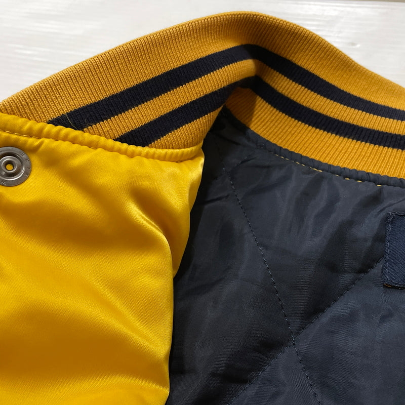 【中古品】【メンズ】 KEBOZ ケボズ × FREAK'S フリークス ストア 別注コラボ STADIUM JUMPER 214-1579 スタジアム ジャンパー アウター スタジャン 142-260830-sa-12-tei サイズ：L カラー：イエロー 万代Net店