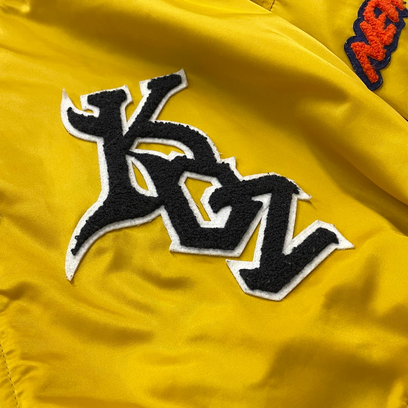 【中古品】【メンズ】 KEBOZ ケボズ × FREAK'S フリークス ストア 別注コラボ STADIUM JUMPER 214-1579 スタジアム ジャンパー アウター スタジャン 142-260830-sa-12-tei サイズ：L カラー：イエロー 万代Net店