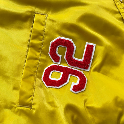 【中古品】【メンズ】 KEBOZ ケボズ × FREAK'S フリークス ストア 別注コラボ STADIUM JUMPER 214-1579 スタジアム ジャンパー アウター スタジャン 142-260830-sa-12-tei サイズ：L カラー：イエロー 万代Net店
