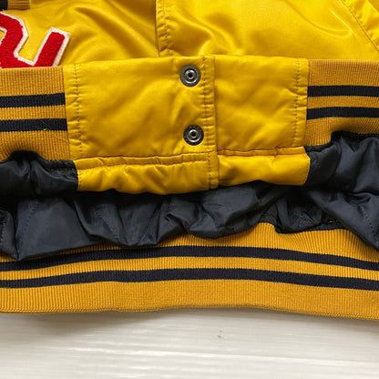 【中古品】【メンズ】 KEBOZ ケボズ × FREAK'S フリークス ストア 別注コラボ STADIUM JUMPER 214-1579 スタジアム ジャンパー アウター スタジャン 142-260830-sa-12-tei サイズ：L カラー：イエロー 万代Net店