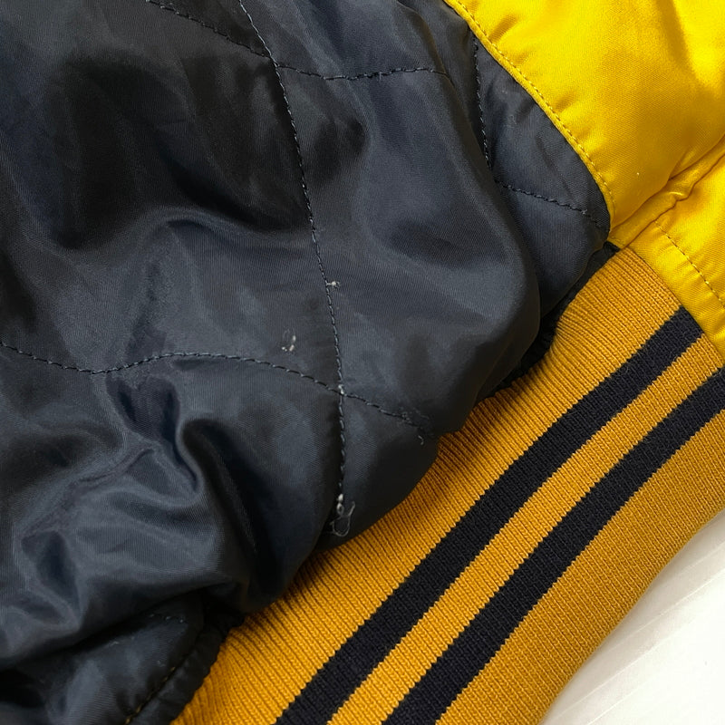 【中古品】【メンズ】 KEBOZ ケボズ × FREAK'S フリークス ストア 別注コラボ STADIUM JUMPER 214-1579 スタジアム ジャンパー アウター スタジャン 142-260830-sa-12-tei サイズ：L カラー：イエロー 万代Net店