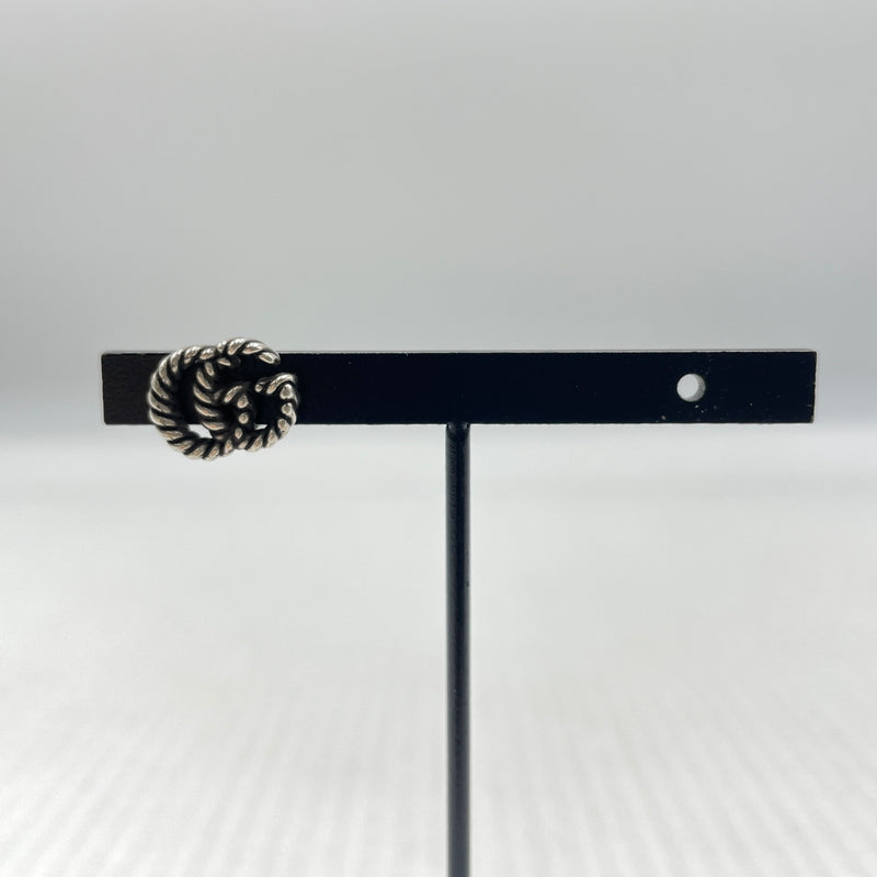【中古品】【レディース】 GUCCI グッチ AG925 DOUBLE G TWIST LOGO EARRING MADE IN ITALY シルバー952 ダブルG ツイストロゴピアス 片耳 イタリア製 182-260902-ss-08-tei カラー：シルバー 万代Net店