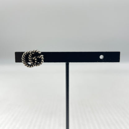【中古品】【レディース】 GUCCI グッチ AG925 DOUBLE G TWIST LOGO EARRING MADE IN ITALY シルバー952 ダブルG ツイストロゴピアス 片耳 イタリア製 182-260902-ss-08-tei カラー：シルバー 万代Net店