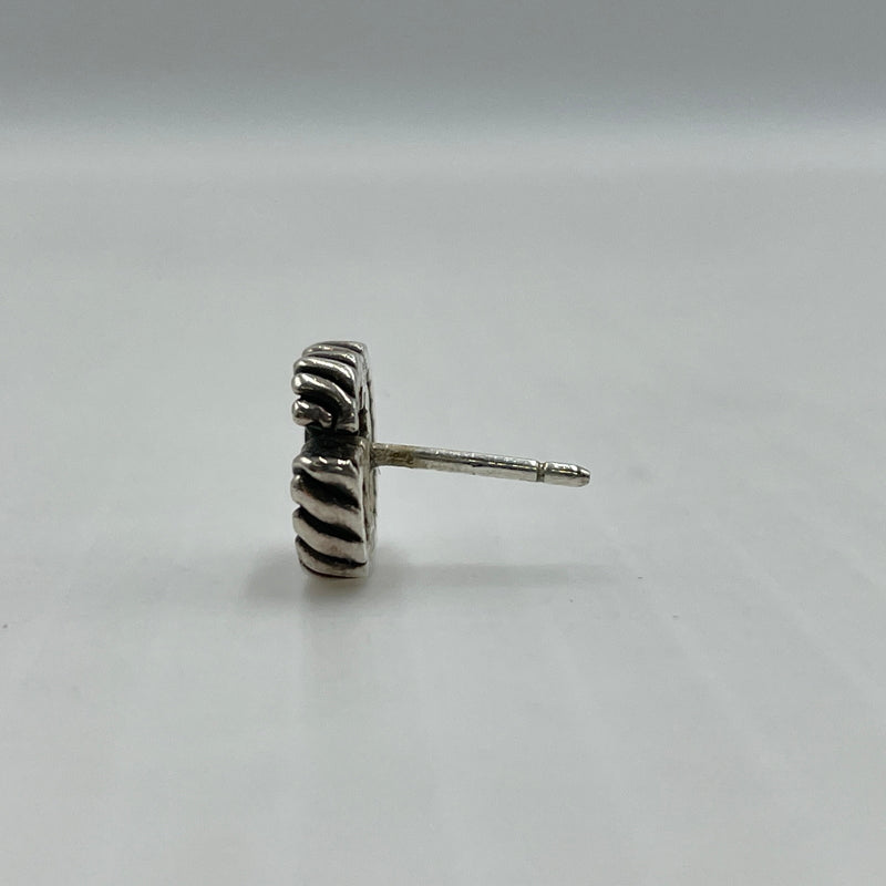 【中古品】【レディース】 GUCCI グッチ AG925 DOUBLE G TWIST LOGO EARRING MADE IN ITALY シルバー952 ダブルG ツイストロゴピアス 片耳 イタリア製 182-260902-ss-08-tei カラー：シルバー 万代Net店