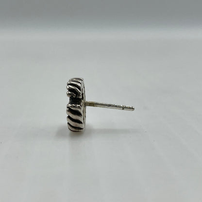 【中古品】【レディース】 GUCCI グッチ AG925 DOUBLE G TWIST LOGO EARRING MADE IN ITALY シルバー952 ダブルG ツイストロゴピアス 片耳 イタリア製 182-260902-ss-08-tei カラー：シルバー 万代Net店