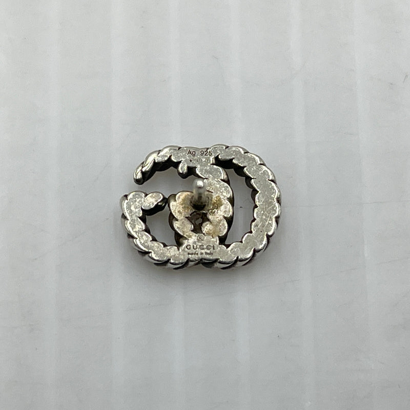 【中古品】【レディース】 GUCCI グッチ AG925 DOUBLE G TWIST LOGO EARRING MADE IN ITALY シルバー952 ダブルG ツイストロゴピアス 片耳 イタリア製 182-260902-ss-08-tei カラー：シルバー 万代Net店