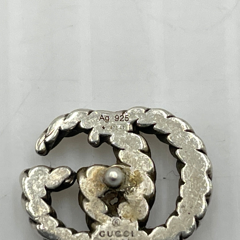 【中古品】【レディース】 GUCCI グッチ AG925 DOUBLE G TWIST LOGO EARRING MADE IN ITALY シルバー952 ダブルG ツイストロゴピアス 片耳 イタリア製 182-260902-ss-08-tei カラー：シルバー 万代Net店