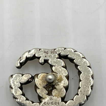 【中古品】【レディース】 GUCCI グッチ AG925 DOUBLE G TWIST LOGO EARRING MADE IN ITALY シルバー952 ダブルG ツイストロゴピアス 片耳 イタリア製 182-260902-ss-08-tei カラー：シルバー 万代Net店