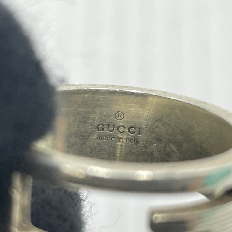【中古品】【メンズ】 GUCCI グッチ AG925 BRANDED G RING MADE IN ITALY シルバー952 ブランデッドG リング 指輪 イタリア製 182-260902-ss-04-tei カラー：シルバー 万代Net店