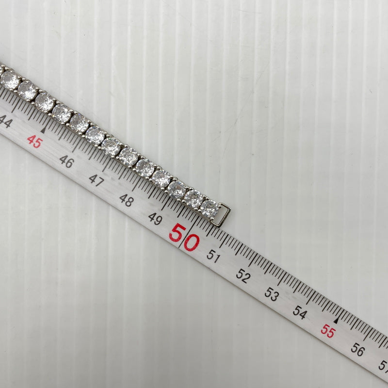 【中古品】【メンズ】 USED S925 ZIRCONIA TENNIS CHAIN ジルコニアテニスチェーン ネックレス アクセサリー 192-260902-ss-07-tei サイズ：※長さ約49ｃｍ カラー：シルバー 万代Net店