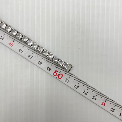 【中古品】【メンズ】 USED S925 ZIRCONIA TENNIS CHAIN ジルコニアテニスチェーン ネックレス アクセサリー 192-260902-ss-07-tei サイズ：※長さ約49ｃｍ カラー：シルバー 万代Net店