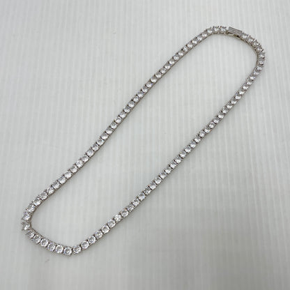 【中古品】【メンズ】 USED S925 ZIRCONIA TENNIS CHAIN ジルコニアテニスチェーン ネックレス アクセサリー 192-260902-ss-07-tei サイズ：※長さ約49ｃｍ カラー：シルバー 万代Net店