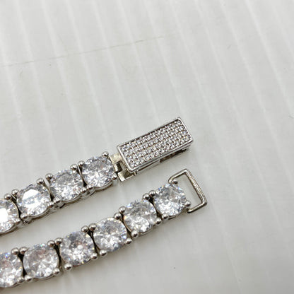 【中古品】【メンズ】 USED S925 ZIRCONIA TENNIS CHAIN ジルコニアテニスチェーン ネックレス アクセサリー 192-260902-ss-07-tei サイズ：※長さ約49ｃｍ カラー：シルバー 万代Net店