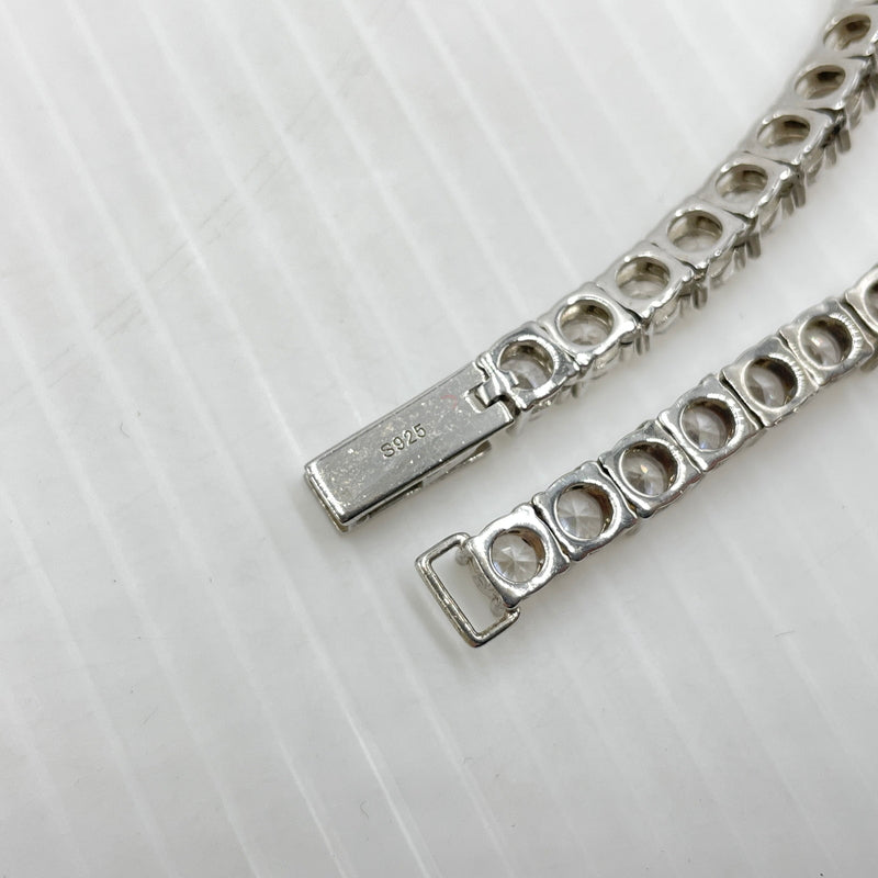 【中古品】【メンズ】 USED S925 ZIRCONIA TENNIS CHAIN ジルコニアテニスチェーン ネックレス アクセサリー 192-260902-ss-07-tei サイズ：※長さ約49ｃｍ カラー：シルバー 万代Net店