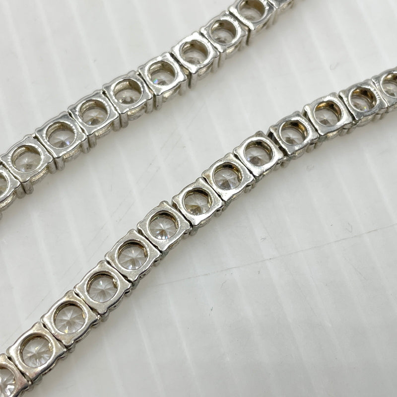 【中古品】【メンズ】 USED S925 ZIRCONIA TENNIS CHAIN ジルコニアテニスチェーン ネックレス アクセサリー 192-260902-ss-07-tei サイズ：※長さ約49ｃｍ カラー：シルバー 万代Net店