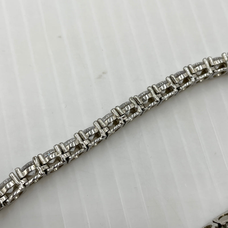 【中古品】【メンズ】 USED S925 ZIRCONIA TENNIS CHAIN ジルコニアテニスチェーン ネックレス アクセサリー 192-260902-ss-07-tei サイズ：※長さ約49ｃｍ カラー：シルバー 万代Net店