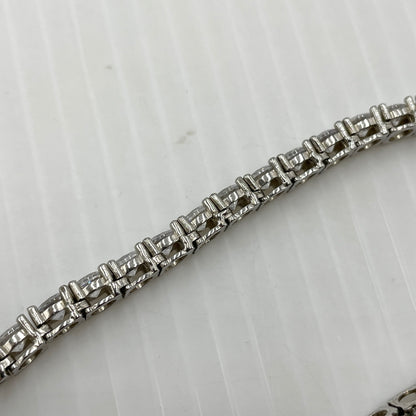 【中古品】【メンズ】 USED S925 ZIRCONIA TENNIS CHAIN ジルコニアテニスチェーン ネックレス アクセサリー 192-260902-ss-07-tei サイズ：※長さ約49ｃｍ カラー：シルバー 万代Net店