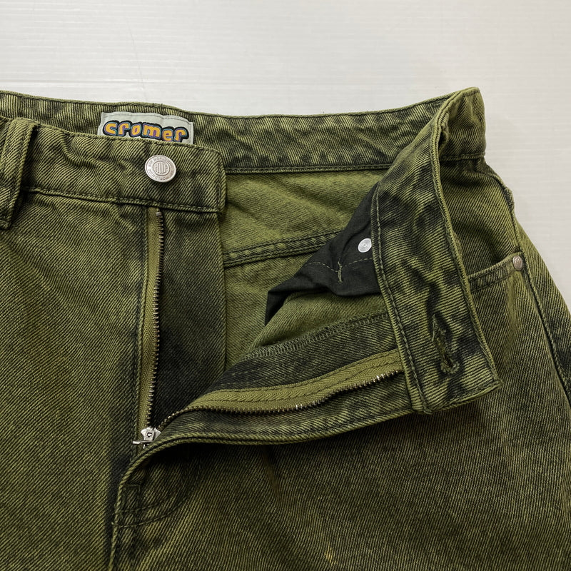 【中古品】【メンズ】 HUF ハフ CROMER WASHED PANT クローマー ウォッシュド パンツ ボトムス 153-260830-sa-16-tei サイズ：30 カラー：グリーン 万代Net店