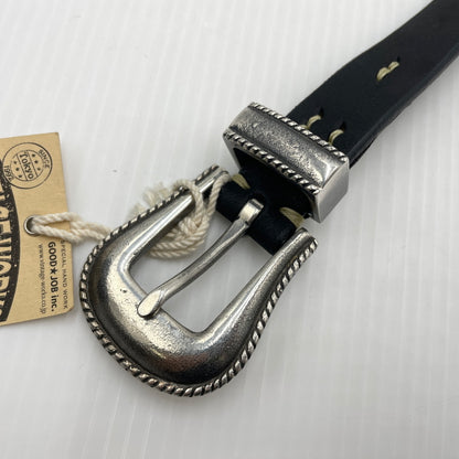 【中古品】【メンズ】 Vintage Works ヴィンテージワークス LEATHER BELT 7HOLE MADE IN JAPAN DH5738 レザー ベルト 7ホール アクセサリー 日本製 205-260902-ss-06-tei サイズ：ケース付き カラー：ブラック 万代Net店