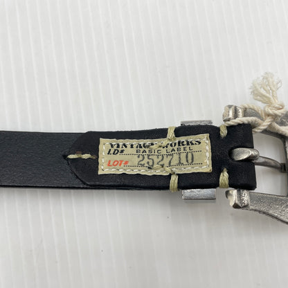 【中古品】【メンズ】 Vintage Works ヴィンテージワークス LEATHER BELT 7HOLE MADE IN JAPAN DH5738 レザー ベルト 7ホール アクセサリー 日本製 205-260902-ss-06-tei サイズ：ケース付き カラー：ブラック 万代Net店