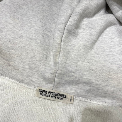 【現状渡し品】【メンズ】 COOTIE PRODUCTIONS クーティー プロダクツ HEAVY OZ SWEAT FULL ZIP HOODIE ヘヴィー オンス スウェット フルジップ フーディ 長袖 トップス 142-260915-yo-09-teih サイズ：L カラー：グレー 万代Net店