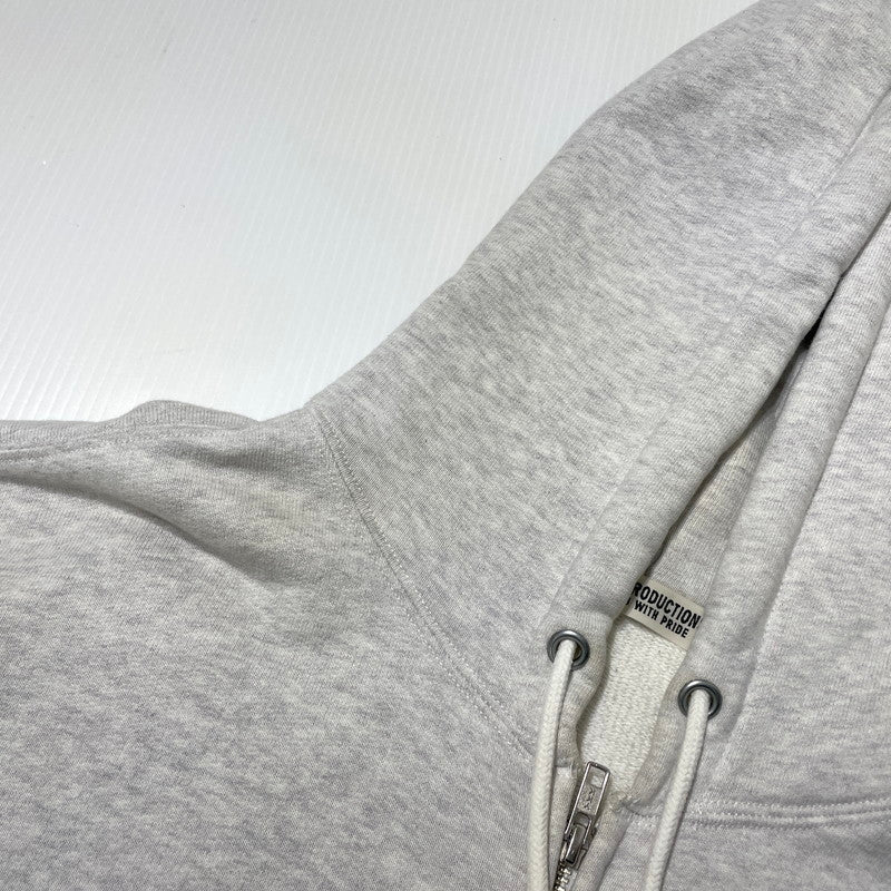 【現状渡し品】【メンズ】 COOTIE PRODUCTIONS クーティー プロダクツ HEAVY OZ SWEAT FULL ZIP HOODIE ヘヴィー オンス スウェット フルジップ フーディ 長袖 トップス 142-260915-yo-09-teih サイズ：L カラー：グレー 万代Net店