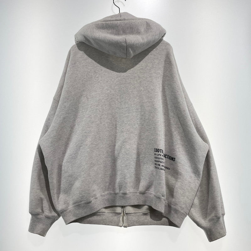 【現状渡し品】【メンズ】 COOTIE PRODUCTIONS クーティー プロダクツ HEAVY OZ SWEAT FULL ZIP HOODIE ヘヴィー オンス スウェット フルジップ フーディ 長袖 トップス 142-260915-yo-09-teih サイズ：L カラー：グレー 万代Net店