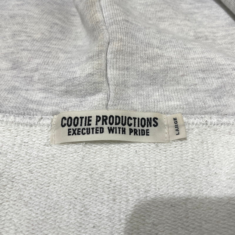 【現状渡し品】【メンズ】 COOTIE PRODUCTIONS クーティー プロダクツ HEAVY OZ SWEAT FULL ZIP HOODIE ヘヴィー オンス スウェット フルジップ フーディ 長袖 トップス 142-260915-yo-09-teih サイズ：L カラー：グレー 万代Net店