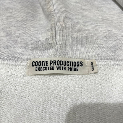 【現状渡し品】【メンズ】 COOTIE PRODUCTIONS クーティー プロダクツ HEAVY OZ SWEAT FULL ZIP HOODIE ヘヴィー オンス スウェット フルジップ フーディ 長袖 トップス 142-260915-yo-09-teih サイズ：L カラー：グレー 万代Net店