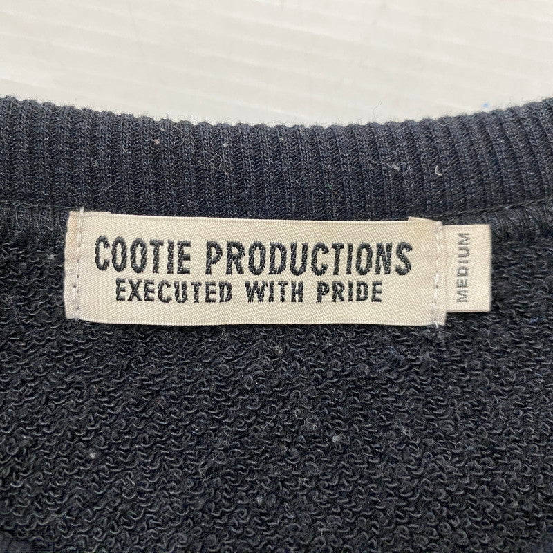 【中古品】【メンズ】 COOTIE PRODUCTIONS クーティープロダクションズ DRY TECH SWEAT CREW ドライテック スウェット クルー トップス トレーナー 142-261019-ss-07-teih サイズ：M カラー：ブラック 万代Net店