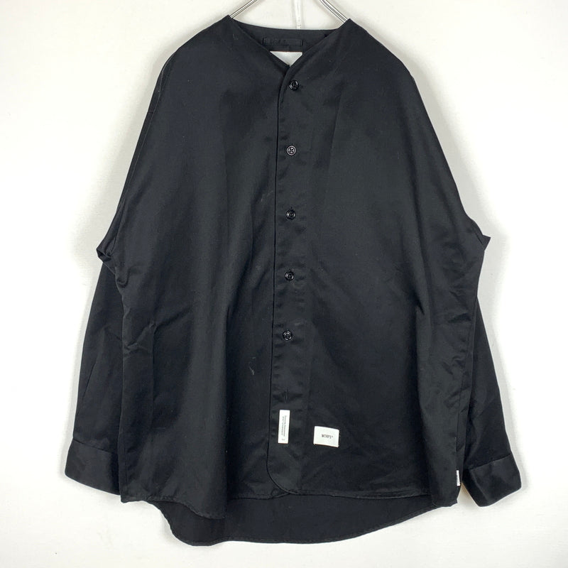 【現状渡し品】【メンズ】 WTAPS ダブル タップス LEAGUE d01 L/S CTPL.TWILL 222TQDT-SHM04 リーグ ゼロワン ロングスリーブ コットン ポリエステル ツイル アウター 142-260828-sa-01-tei サイズ：3 カラー：ブラック 万代Net店