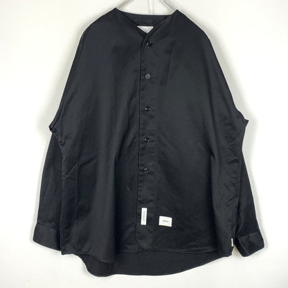 【現状渡し品】【メンズ】 WTAPS ダブル タップス LEAGUE d01 L/S CTPL.TWILL 222TQDT-SHM04 リーグ ゼロワン ロングスリーブ コットン ポリエステル ツイル アウター 142-260828-sa-01-tei サイズ：3 カラー：ブラック 万代Net店