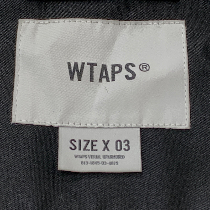 【現状渡し品】【メンズ】 WTAPS ダブル タップス LEAGUE d01 L/S CTPL.TWILL 222TQDT-SHM04 リーグ ゼロワン ロングスリーブ コットン ポリエステル ツイル アウター 142-260828-sa-01-tei サイズ：3 カラー：ブラック 万代Net店