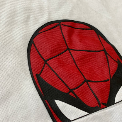 【中古品】【メンズ】 MONCLER モンクレール × SPIDER-MAN スパイダーマン 別注コラボ S/S T-SHIRT H20918C00005 8390T ショートスリーブ Tシャツ 半袖 トップス 141-260828-sa-02-tei サイズ：XL カラー：ホワイト 万代Net店
