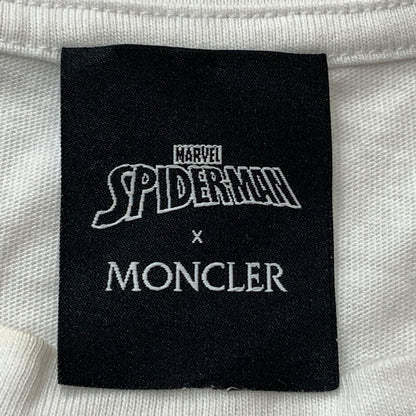 【中古品】【メンズ】 MONCLER モンクレール × SPIDER-MAN スパイダーマン 別注コラボ S/S T-SHIRT H20918C00005 8390T ショートスリーブ Tシャツ 半袖 トップス 141-260828-sa-02-tei サイズ：XL カラー：ホワイト 万代Net店