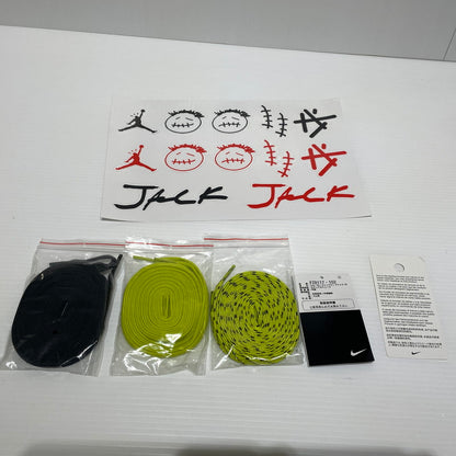 【中古品】【メンズ】 NIKE ナイキ × TRAVIS SCOTT トラヴィス スコット 別注 コラボ JORDAN JUMPMAN JACK TR CJ1 T-REXX BRIGHT CACTUS FZ8117-102 ジョーダン ジャンプマンジャック スニーカー 靴 160-260828-ko-02-tei サイズ：27cm カラー：ブライトカクタス 万代Net店