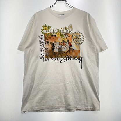 【中古品】【メンズ】 STUSSY ステューシー × DENIM TEARS デニムティアーズ 別注コラボ ANNIE LEE TEE アニーリー Tシャツ 半袖 トップス 142-260831-yo-03-tei サイズ：M カラー：ホワイト 万代Net店
