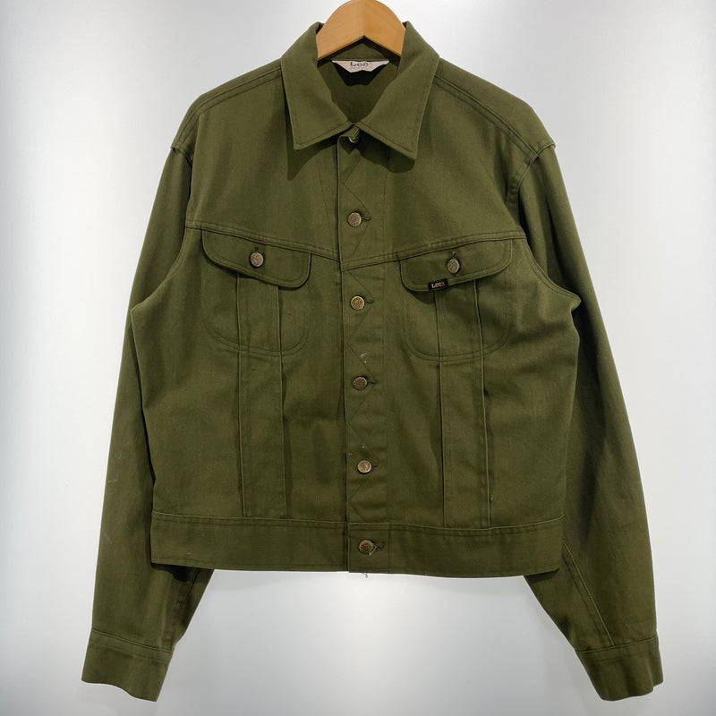 【現状渡し品】【メンズ】 Lee リー 70's TWILL TRUCKER JACKET 70年代 ツイル トラッカージャケット アウター ボタン裏刻印21 145-260902-ss-02-tei サイズ：不明 カラー：カーキ 万代Net店